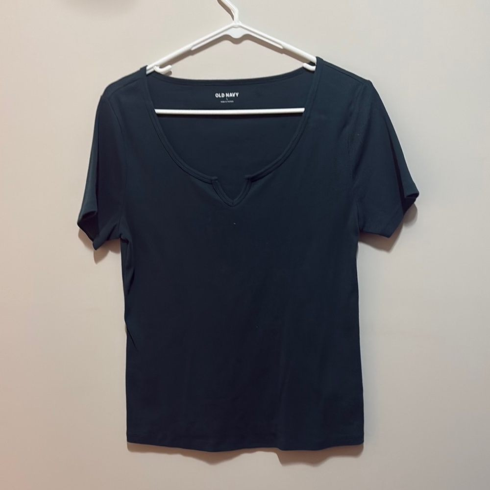 Old Navy Women's Dark Green Short Sleeve Top